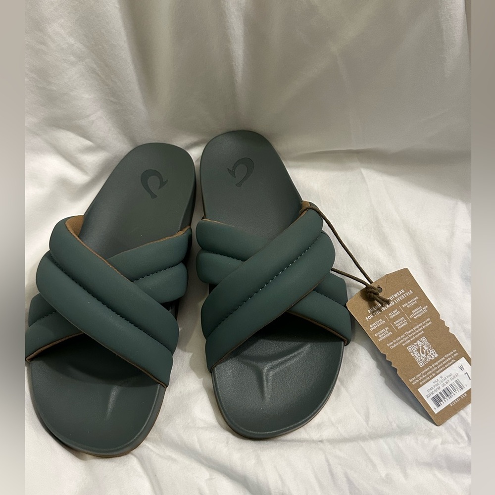 OluKai Hila Water Resistant Slide Sandal - Star Pine